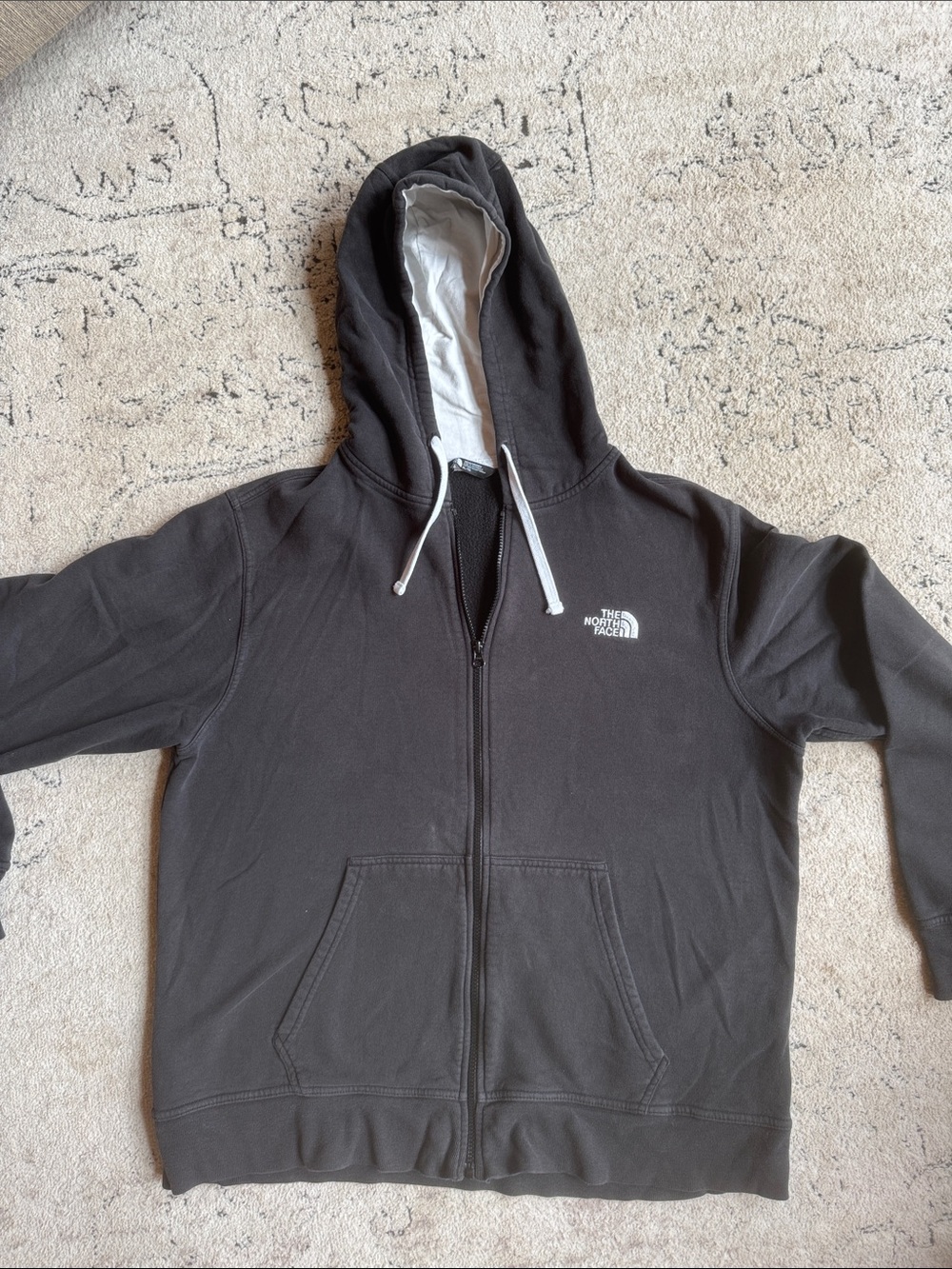 The North Face Men's Black Full-Zip Hooded Sweatshirt